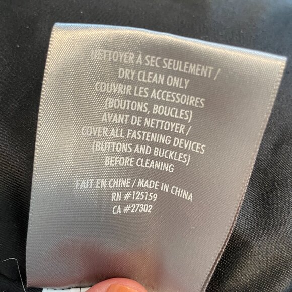 Soia & Kyo Fur Trimmed Waxed Parka Coat Jacket In Navy Indigo Size Small - Picture 13 of 13